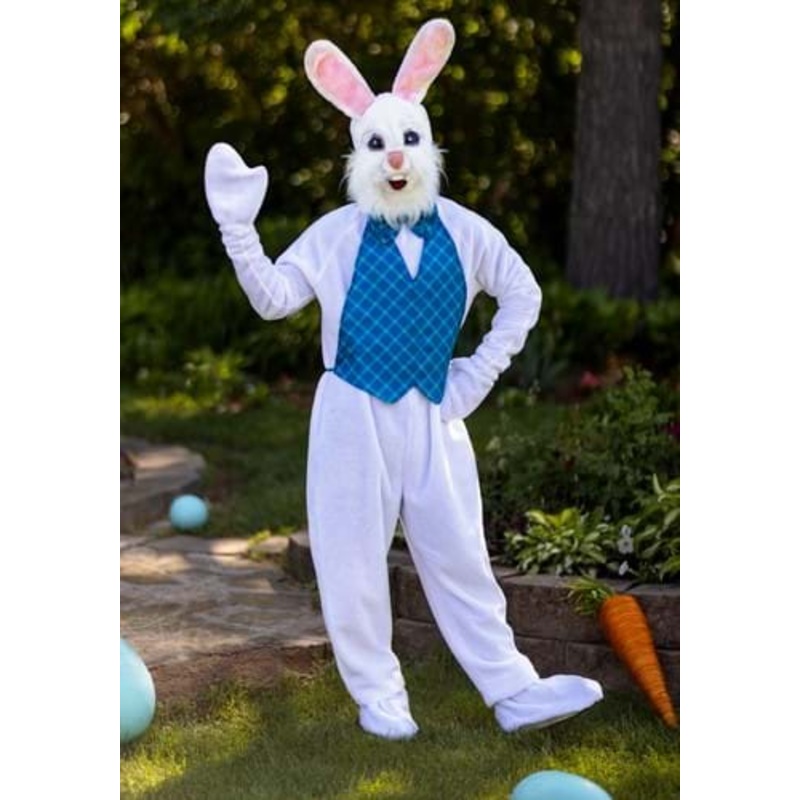 Mascot Happy Easter Bunny Costume Small