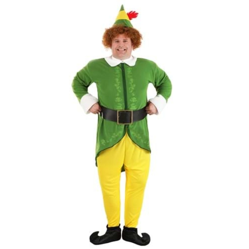 Plus Size Buddy the Elf Costume for Men 2X