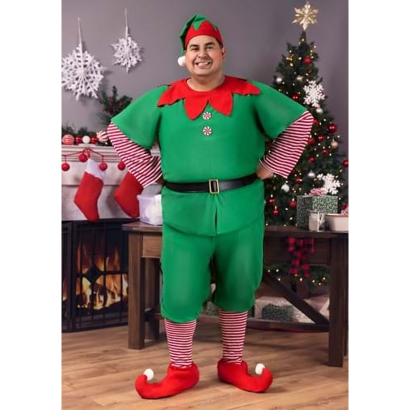 Plus Size Holiday Elf Costume 2X