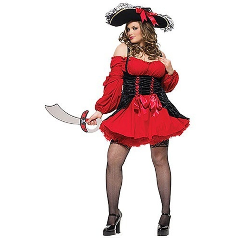 Plus Size Sexy Vixen Pirate Women's Costume 3X/4X