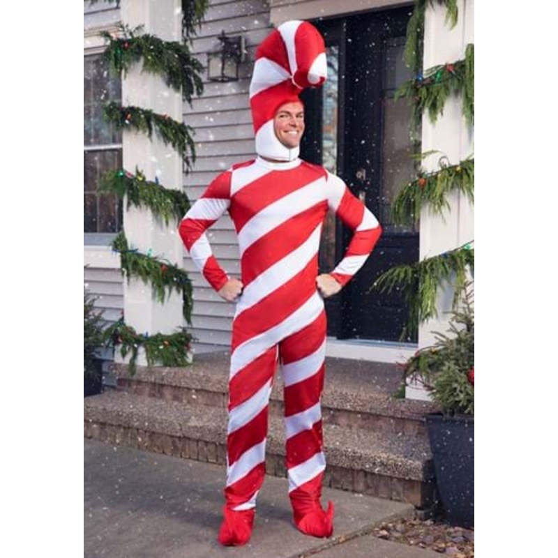 Red Candy Cane Christmas Costume Small
