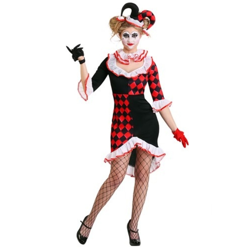 Women's Haute Harlequin Costume Small