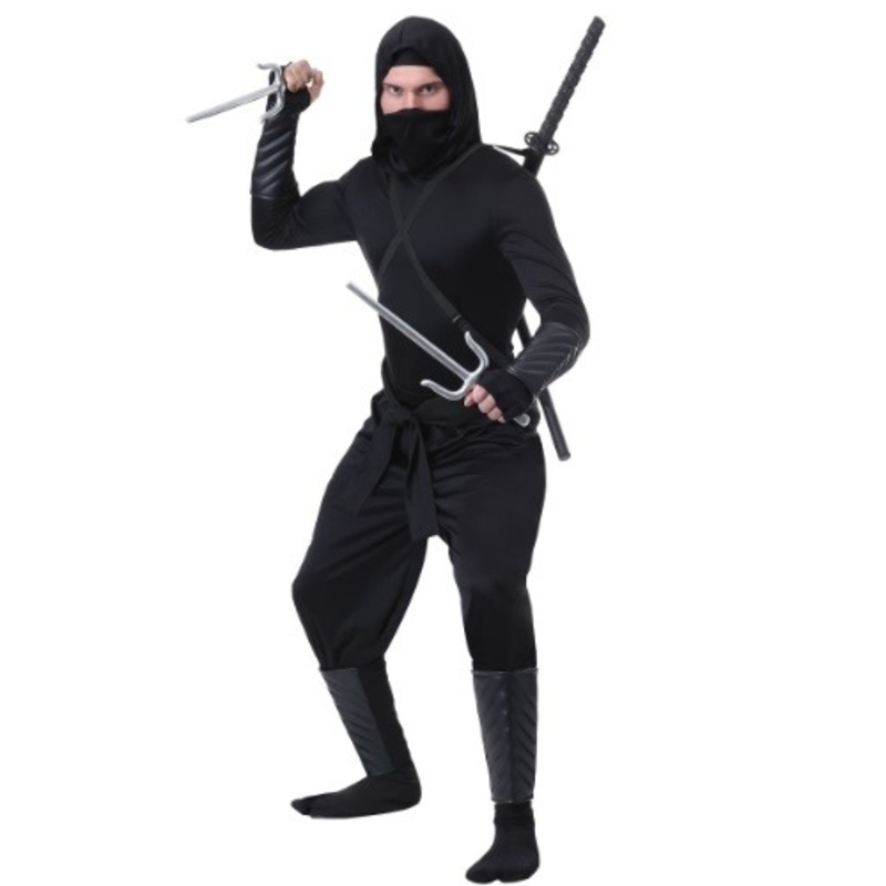 Adult Plus Size Stealth Shinobi Ninja Costume 2X