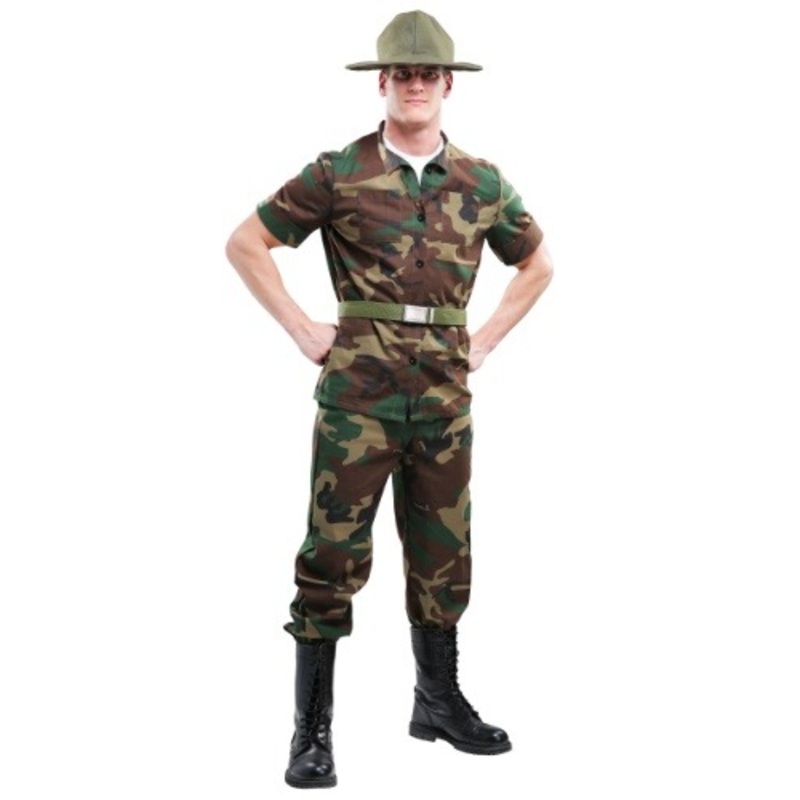 Drill Sergeant Costume for Men Small