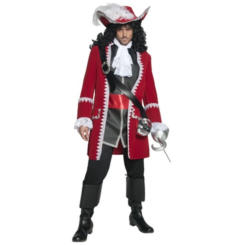 Mens Regal Pirate Captain Costume Medium