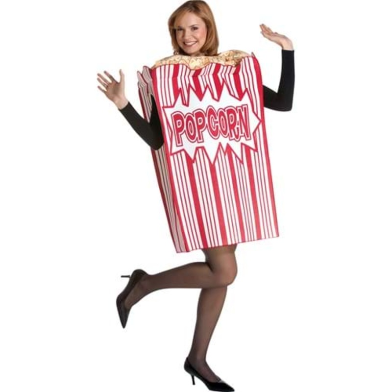 Movie Night Popcorn Costume for Adults Standard