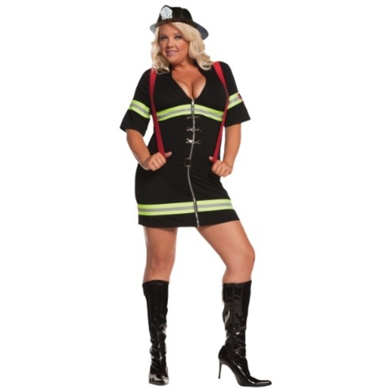 Plus Size Sexy Firegirl Costume 1X / 2X