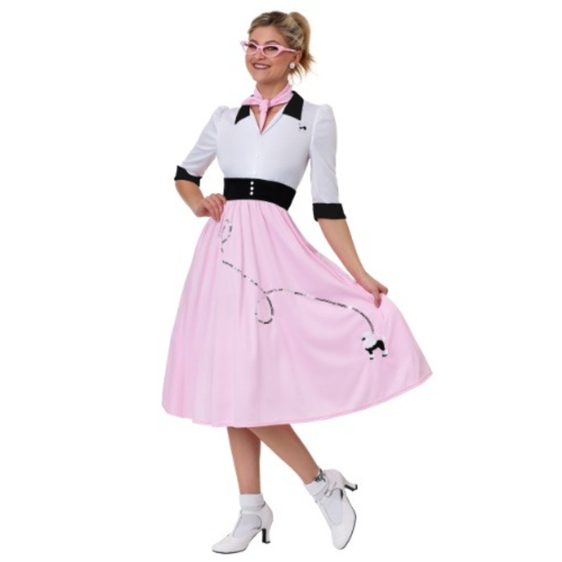 Sock Hop Sweetheart Costume for Women Medium