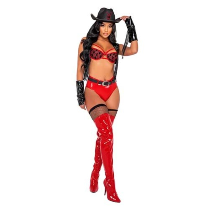 Women's Playboy Buckaroo Cowgirl Costume Large