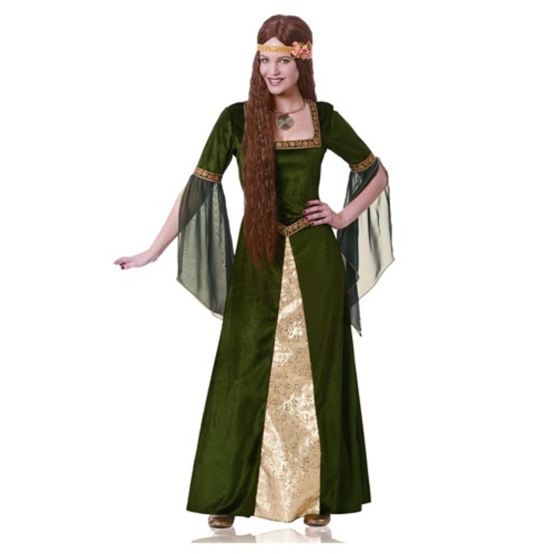 Green Renaissance Lady Women's Costume Medium