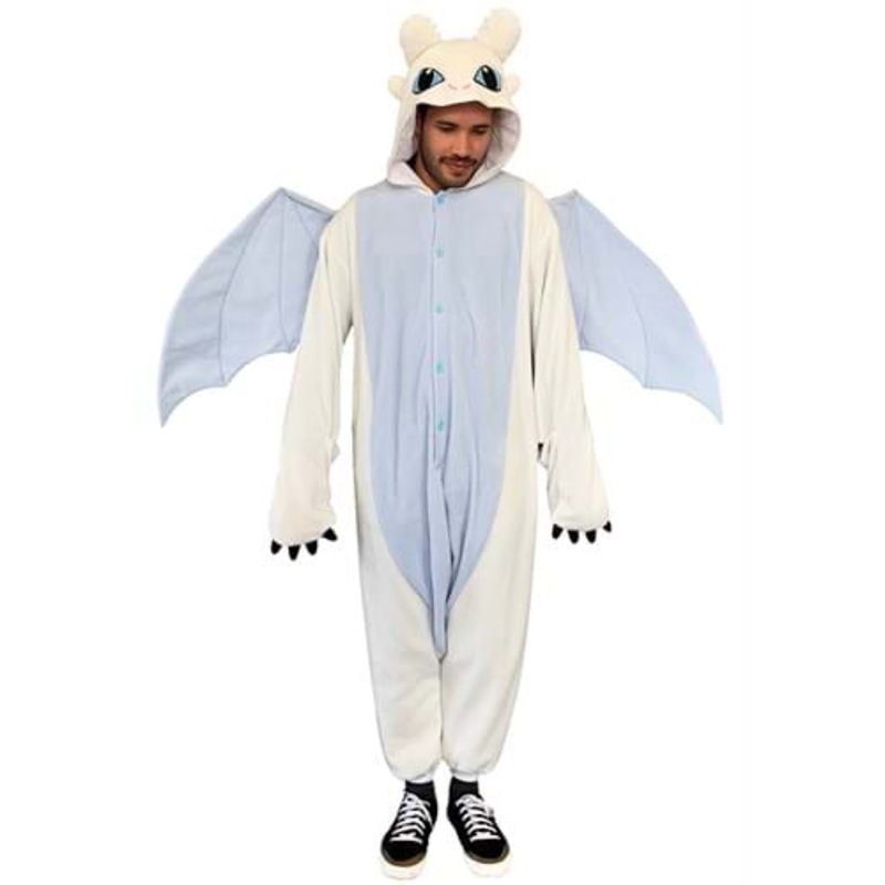 How to Train Your Dragon Adult Light Fury Kigurumi X-Large