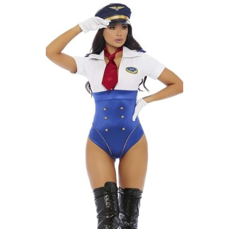 In Control Sexy Pilot Costume for Women Large/X-Large