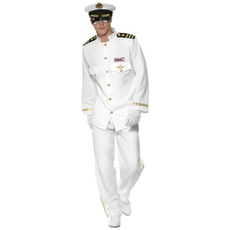 Mens Deluxe Captain Costume Large