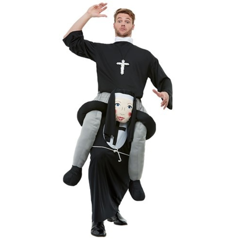 Piggyback Nun Costume for Adults Standard