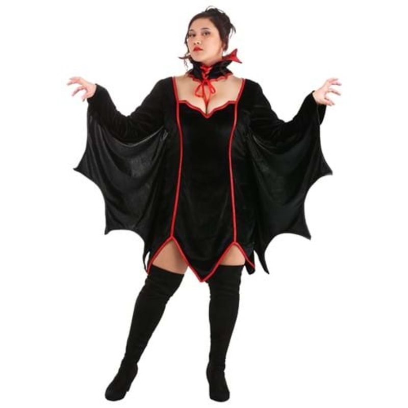 Plus Size Lady Dracula Costume for Women 1X