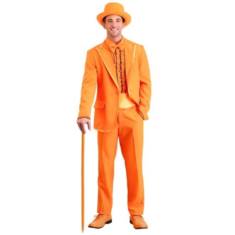 Plus Size Orange Tuxedo Costume for Men 2X