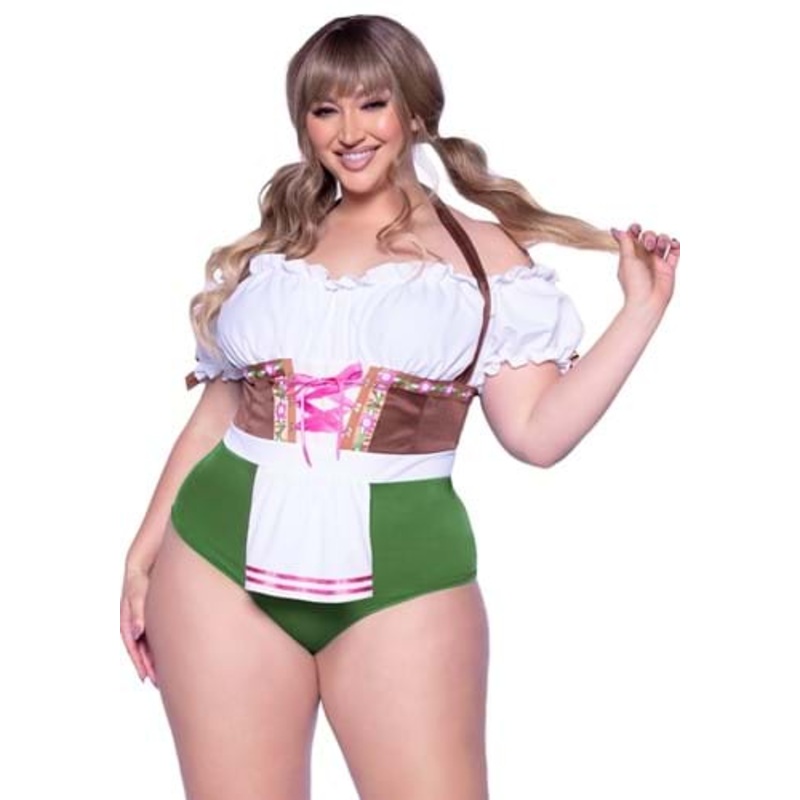 Sexy Plus Size Flirty Fraulein Costume for Women 1X/2X