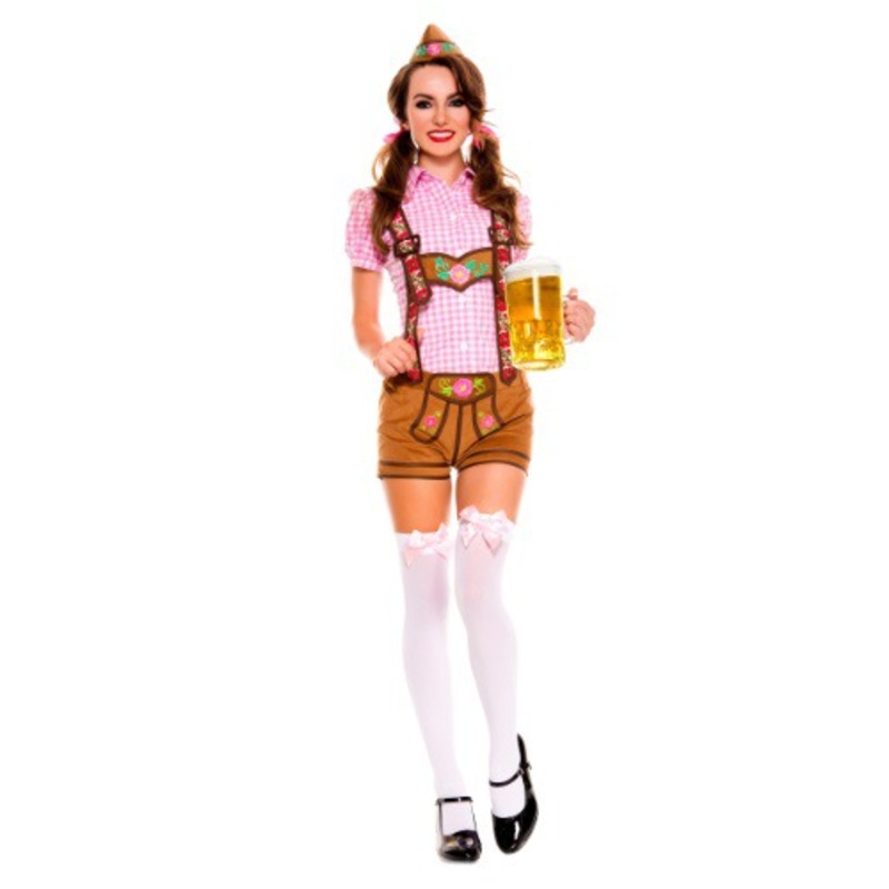Women's Lederhosen Beer Babe Costume Small/Medium