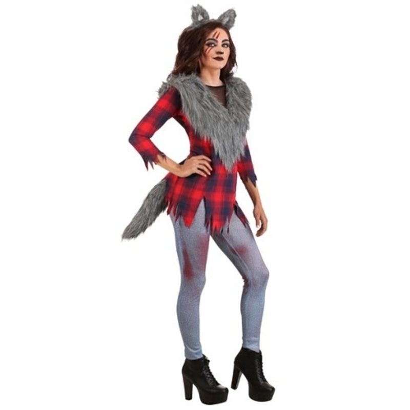 Women's Plus Size Ruff and Tumble Werewolf Costume 1X