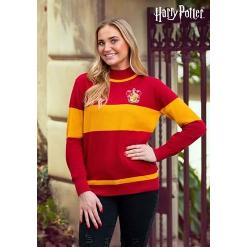 Adult Lightweight Harry Potter Gryffindor Quidditch Sweater X-Small