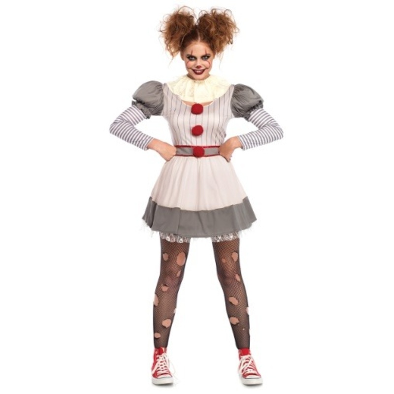 Creepy Killer Clown Costume for Women Small/Medium