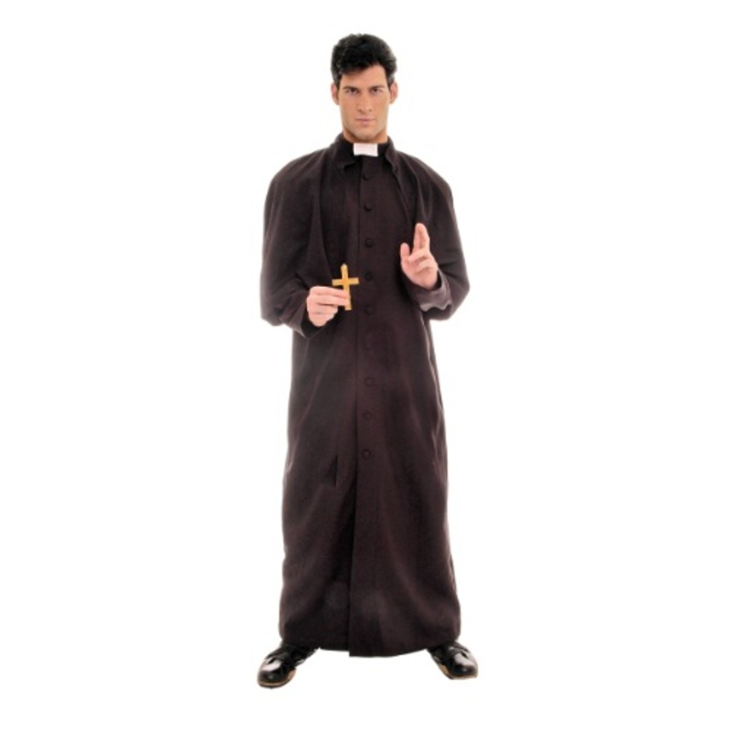 Deluxe Men's Priest Costume 2X