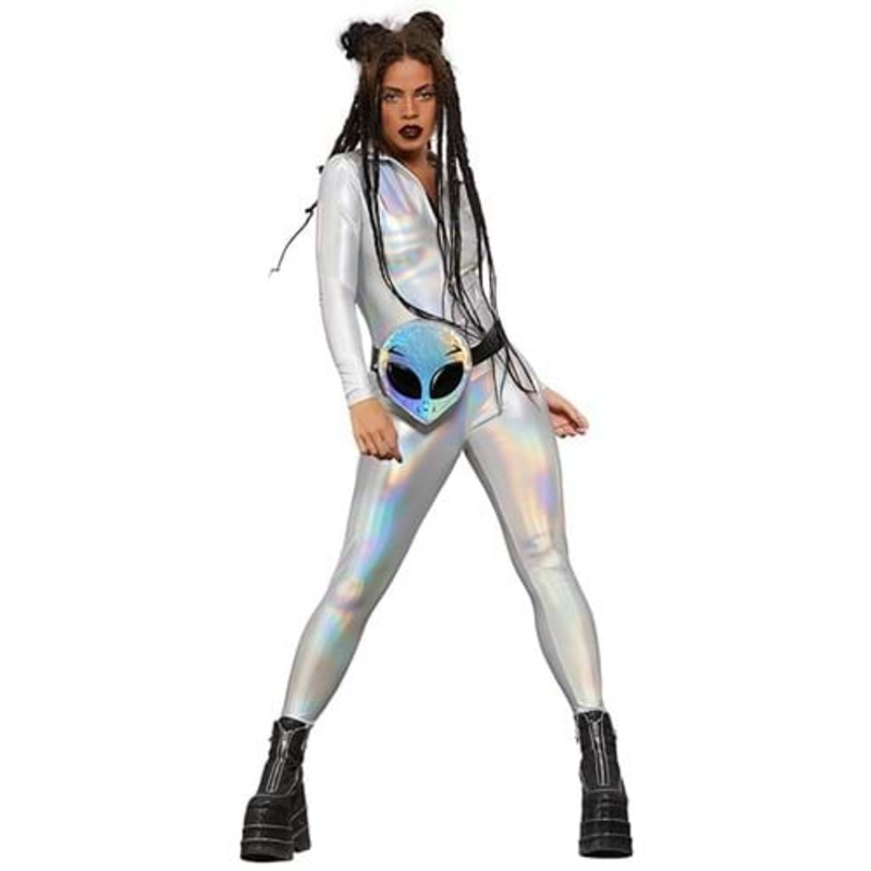 Holographic Catsuit Costume for Women Small