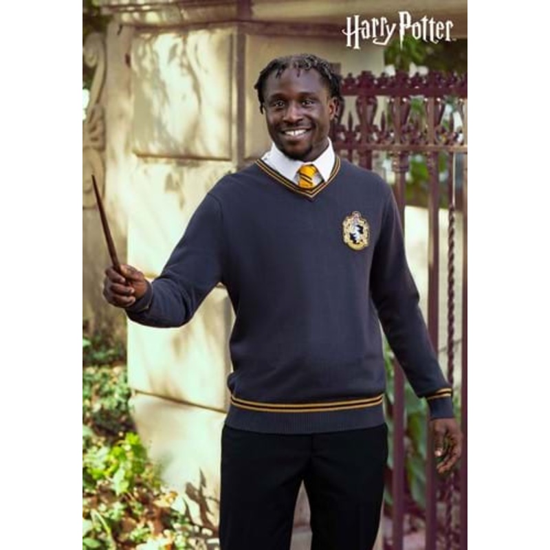Hufflepuff Uniform Harry Potter Sweater for Adults X-Large