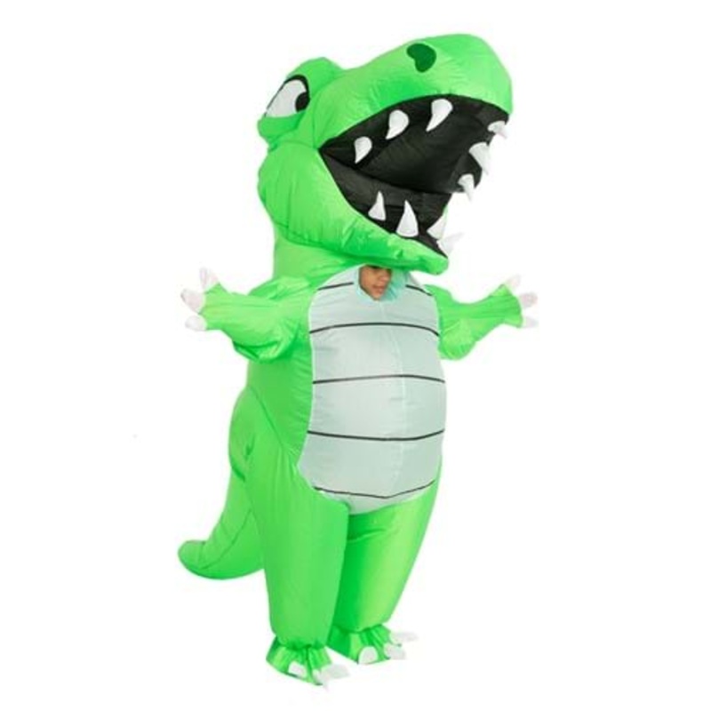 Inflatable Adult Green Dino Costume Standard