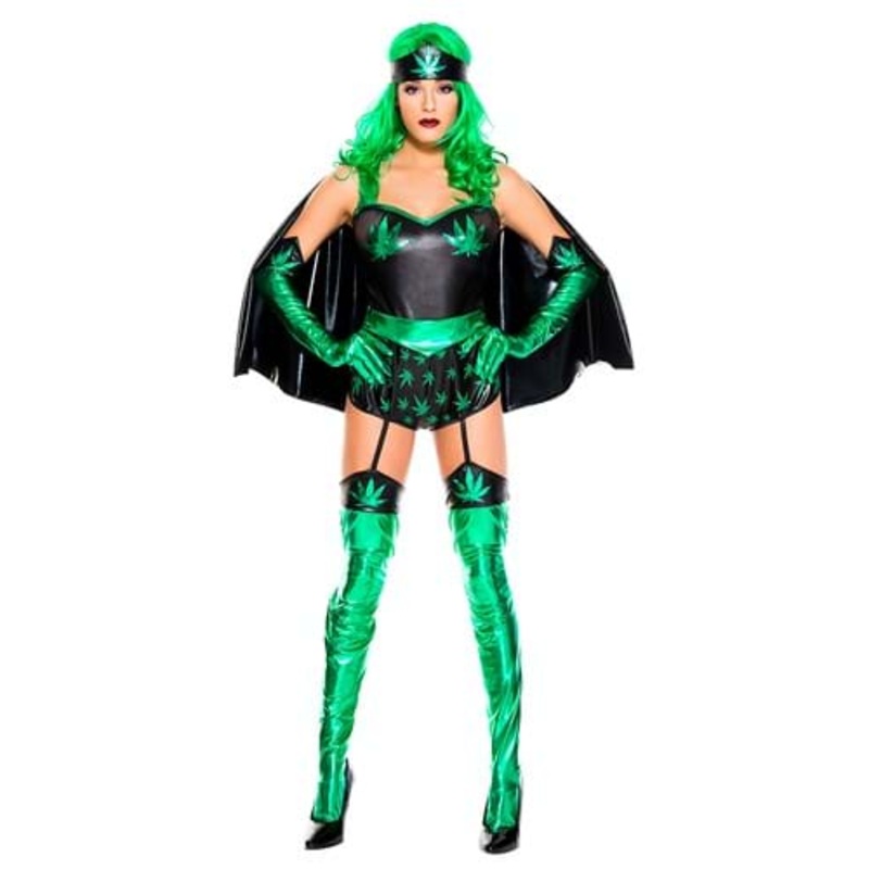 Leafy Super Woman Costume for Women X-Small