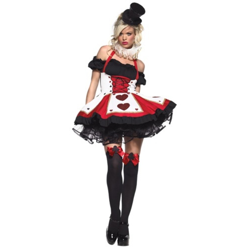 Peasant Top Queen of Hearts Costume X-Small