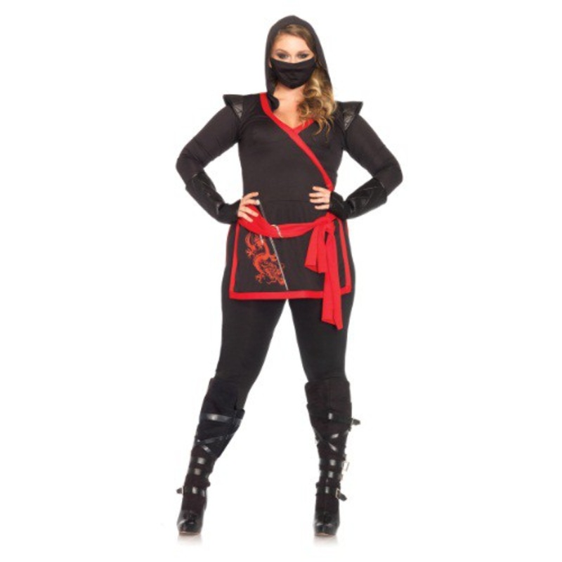 Plus Size Ninja Assassin Women's Costume 1X/2X