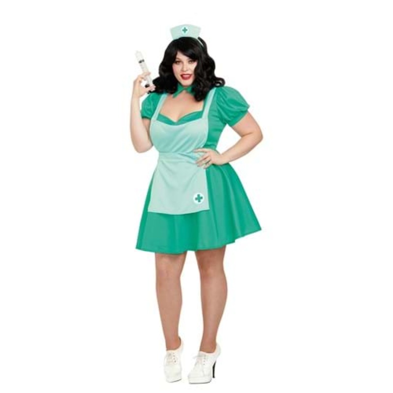 Plus Size Nursie Costume for Women 2X