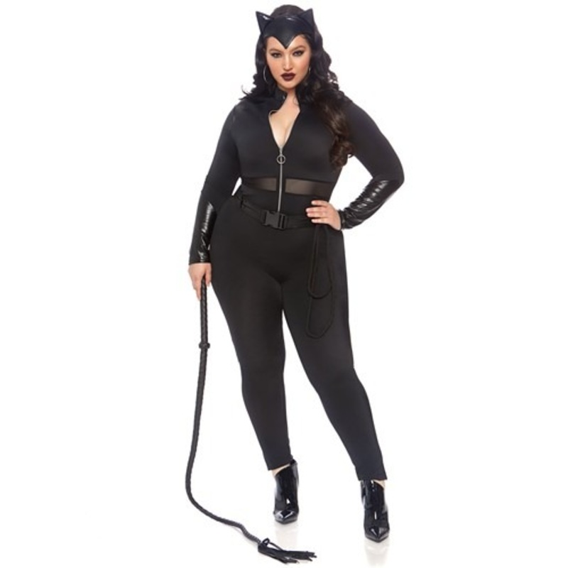 Plus Size Sultry Supervillain Costume for Women 1X/2X