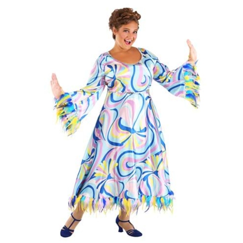 Women's Plus Size 60's Mama Costume 1X