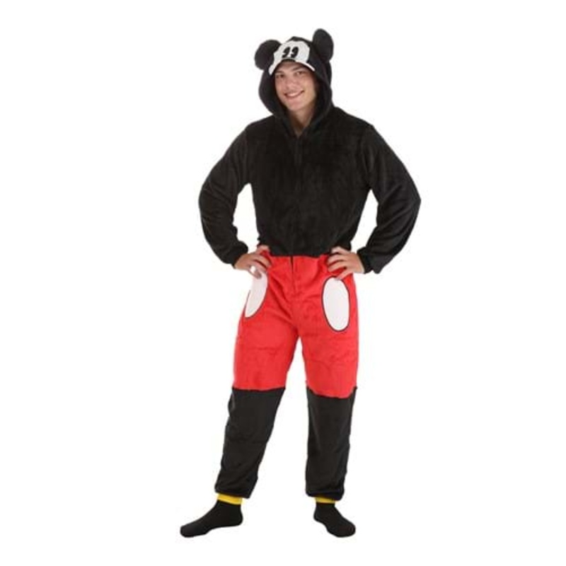 Adult Mickey Super Minky Union Suit Medium