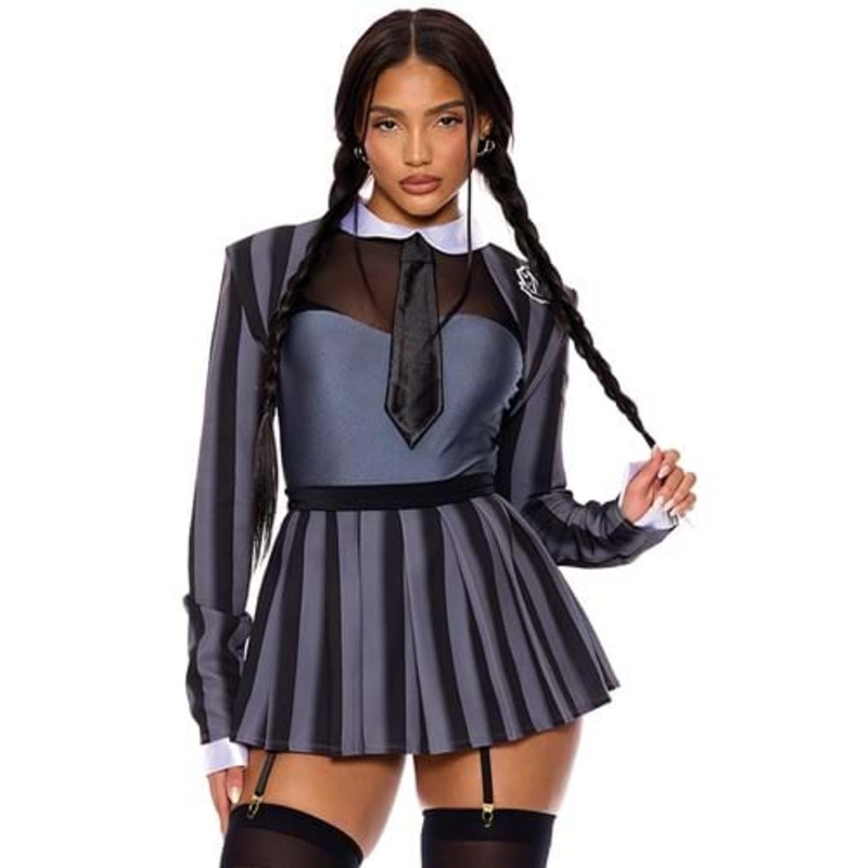 Classes on Wednesday School Girl Costume for Women X-Small/Small
