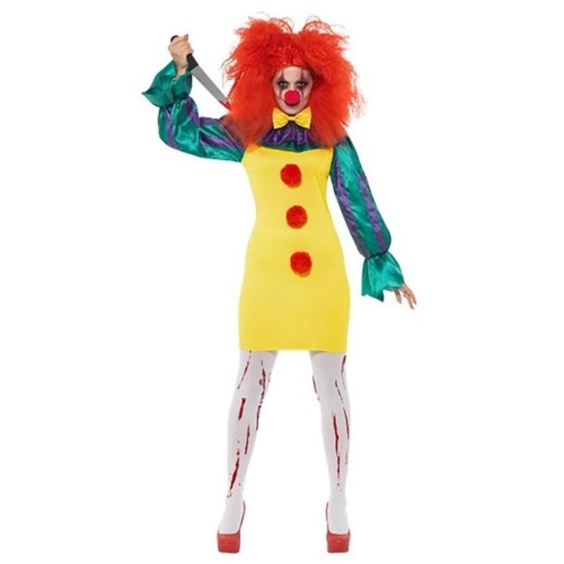 Classic Horror Clown Costume for Women Medium