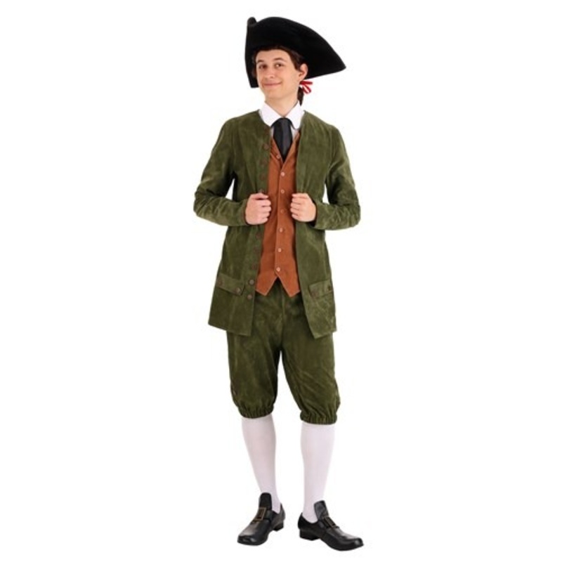 Green Colonial Costume for Men Large
