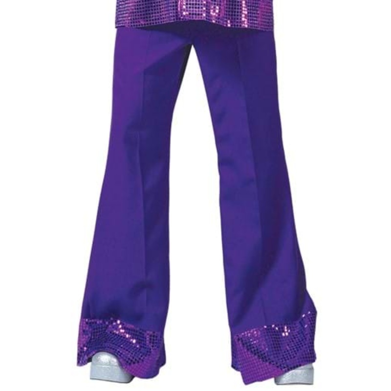 Men's Purple Disco Costume Pants Small