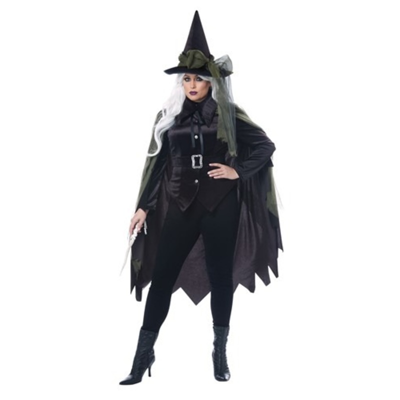 Plus Size Women's Gothic Witch Costume 1X