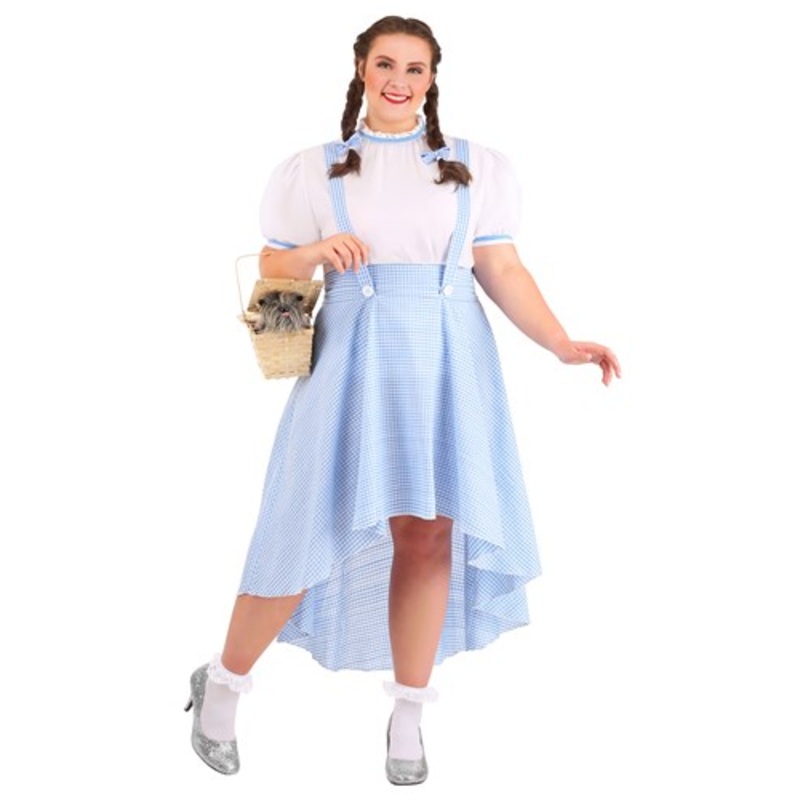 Women's Plus Size Kansas Girl High Low Costume 1X