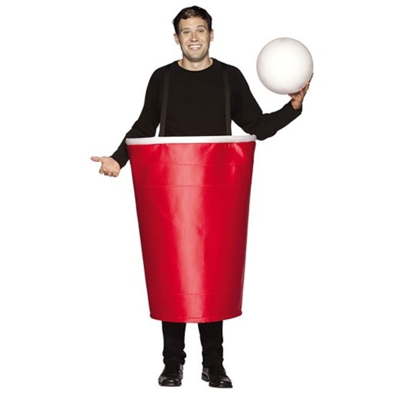 Adult Beer Pong Cup Costume Standard