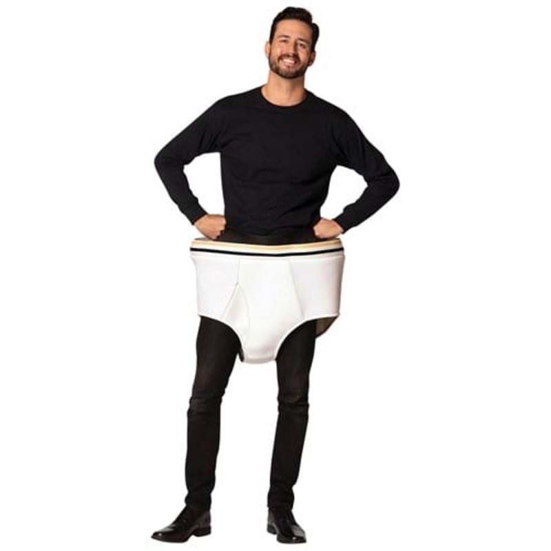 Adult Tighty Whities Underwear Costume Standard