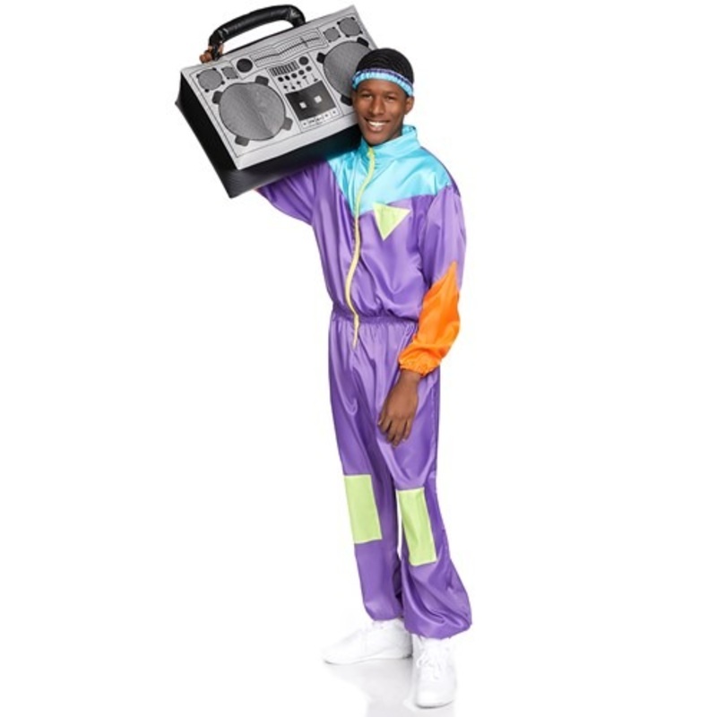 Awesome 80s Men's Track Suit Costume Small/Medium