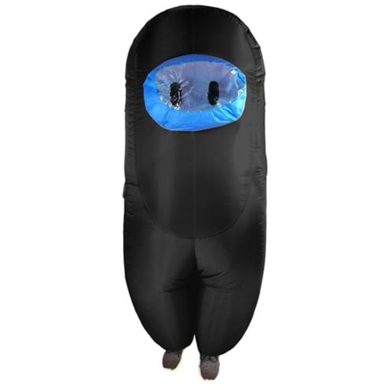Black Sus Crewmate Killer Costume for Adults Standard