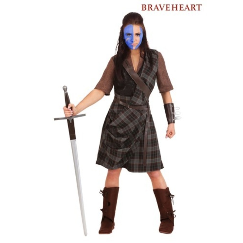 Braveheart Women's Warrior Costume Small