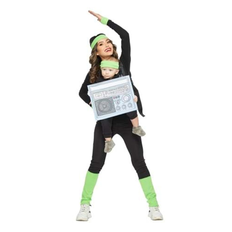 Gym Instructor and Boombox Carrier  Baby Costume Standard