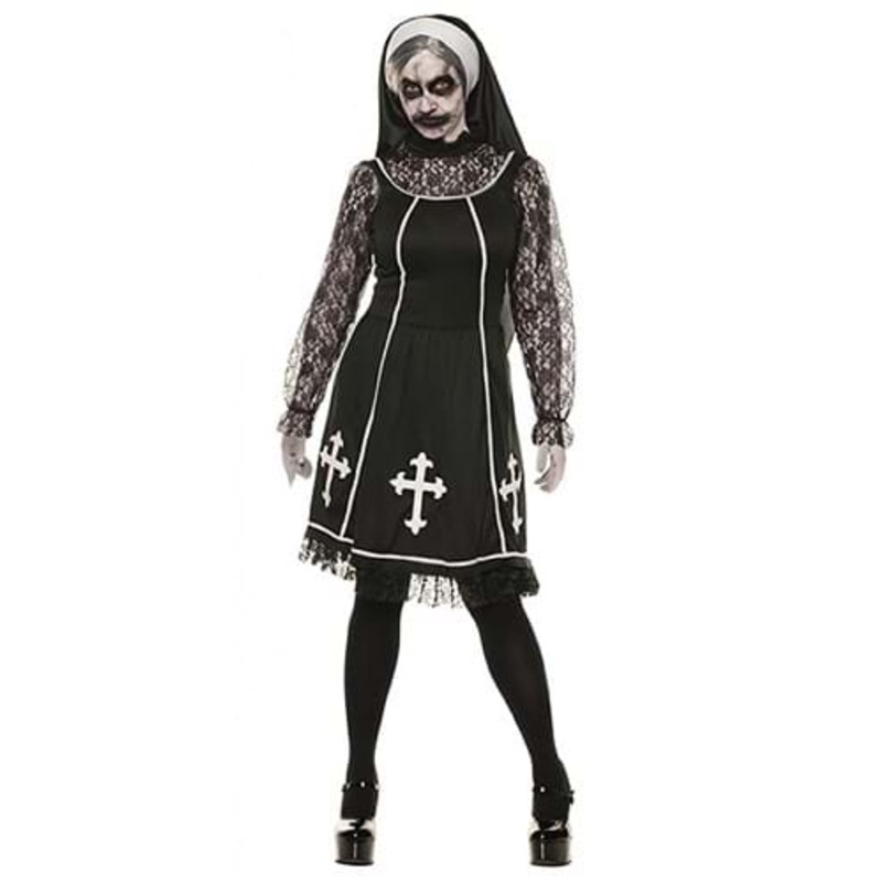 Lace Nun Costume for Women Small