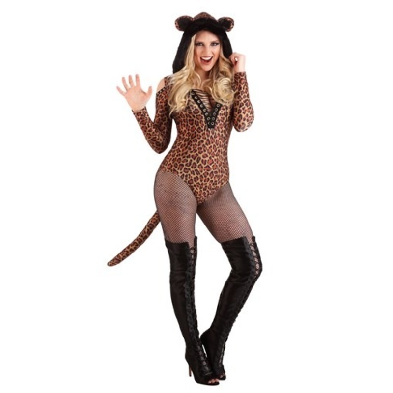 Leopard Leotard Women's Costume X-Small
